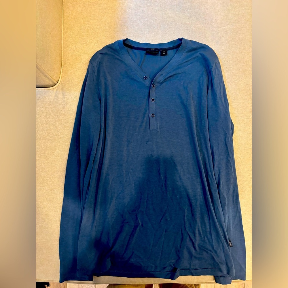Hugo Boss men’s long sleeve teal shirt